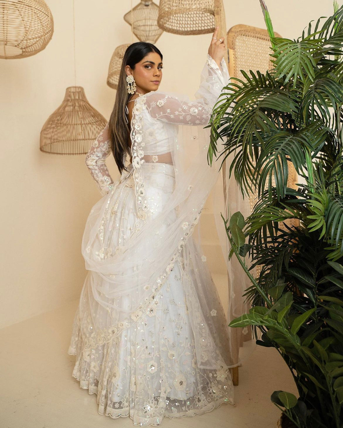 White Bridal Lehenga
