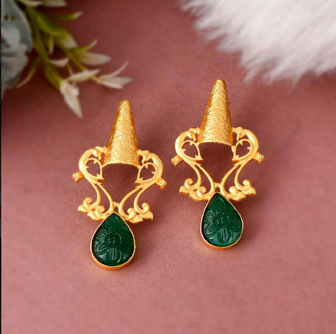 Natural Stone Earrings