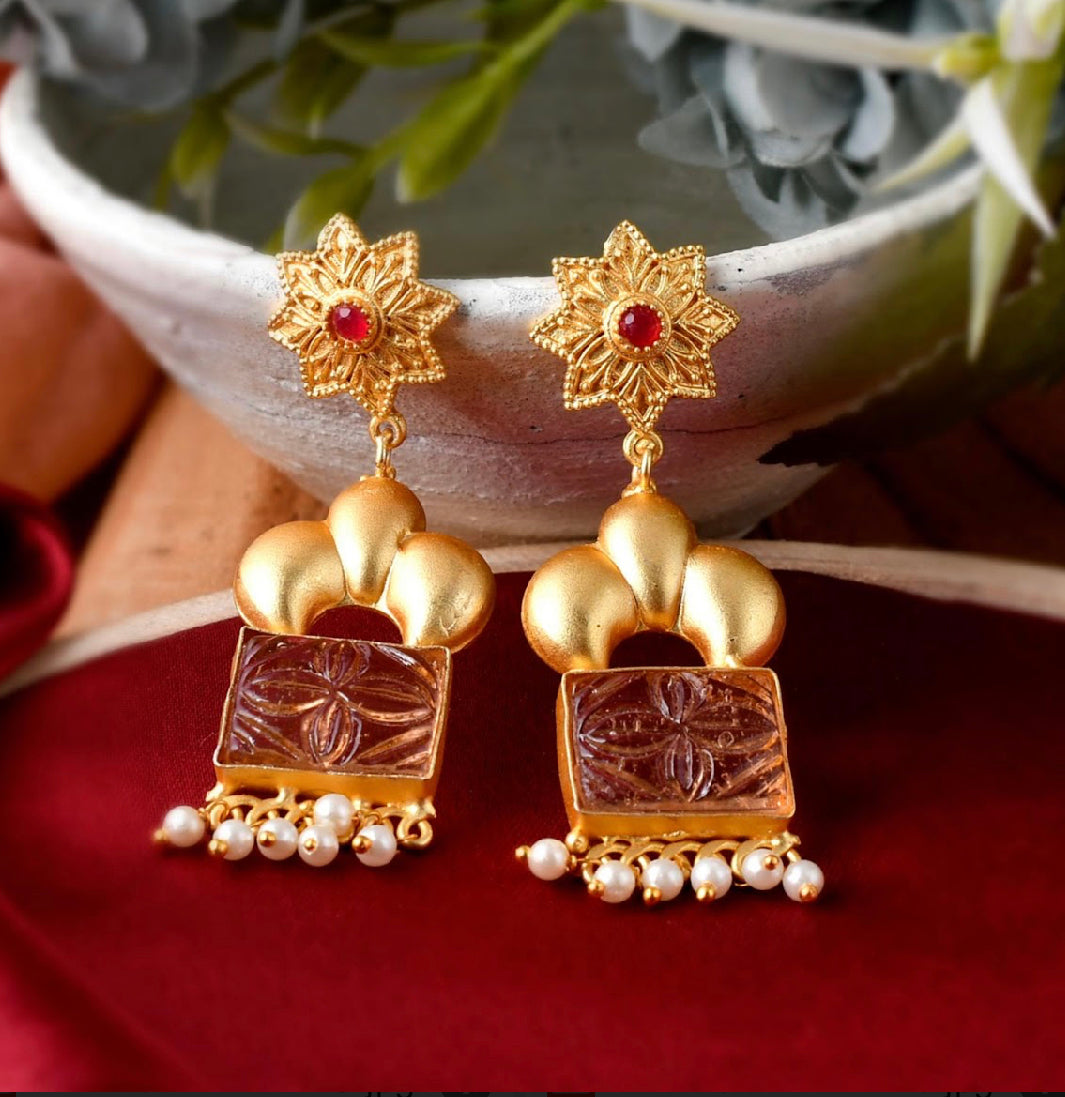 Natural Stone Earrings