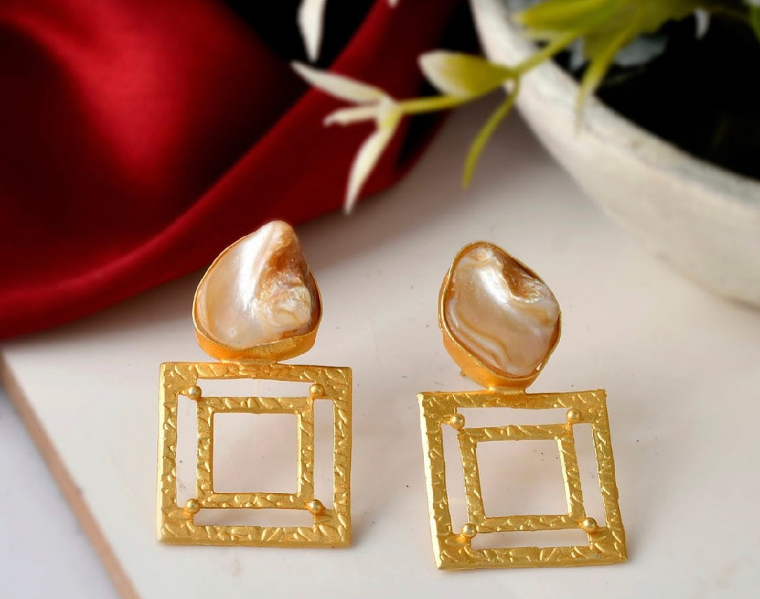 Natural Stone Earrings