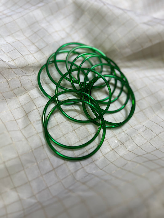 Green Glass Bangles